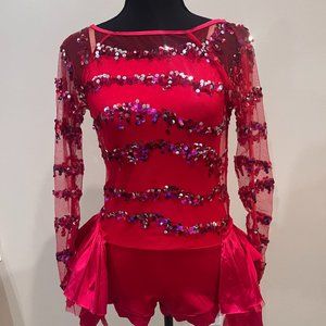 Hot Red Taylor Swift Sparkle!  Dance Costume